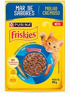 Friskies Sache Molho Adulto Mar De Sabores 80g