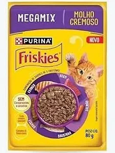 Friskies Sache Molho Adulto Megamix 80g