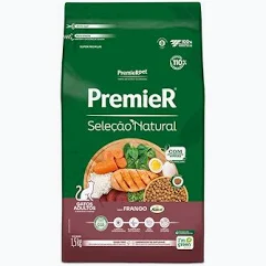 Ração Premier Seleção Natural para Gatos Adultos Sabor Frango Korin Premier
