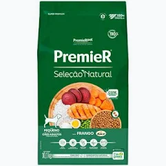 Ração Premier Seleção Natural para Cães Adultos Raças Pequenas Sabor Frango Korin