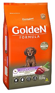 Ração Golden Formula para Cães Filhotes Porte Pequeno Mini Bits Carne e Arroz