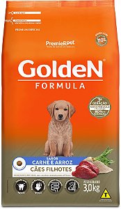 Ração Golden Formula para Cães Filhotes Carne e Arroz