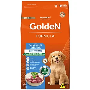 Ração Golden Formula para Cães Filhotes Carne e Arroz