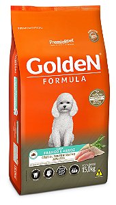 Ração Golden Formula para Cães Adultos Pequeno Porte Mini Bits Frango e Arroz