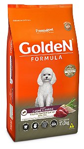 Ração Golden Formula para Cães Adultos Pequeno Porte Mini Bits Carne