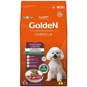 Ração Golden Formula para Cães Adultos Pequeno Porte Mini Bits Carne