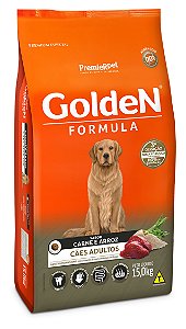 Ração Golden Formula para Cães Adultos Carne e Arroz
