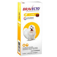 Bravecto Antipulgas e Carrapatos para Cães de 2 a 4,5Kg 112.5mg 1 Comprimido Msd