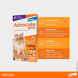 Advocate Gatos 0.8ml 4 a 8kg Bayer
