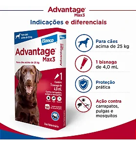 Advantage Max3 4,0ml Acima 25kg Bayer