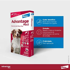 Advantage Max3 2,5ml 10-25kg Bayer