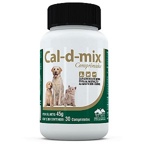 Cal-D-Mix Suplemento 30 Comprimidos Vetnil