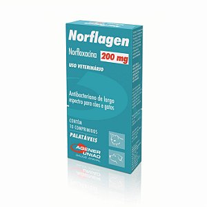 Norflagen Antibiótico 200mg 10 Comprimidos Agener