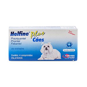 Helfine Plus Antiparasitário Cães 4 Comprimidos Agener