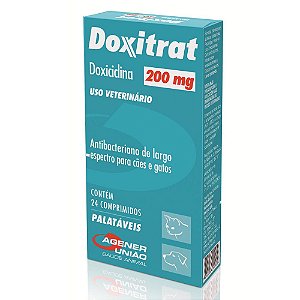 Doxitrat Antibiótico 200mg 24 Comprimidos Agener