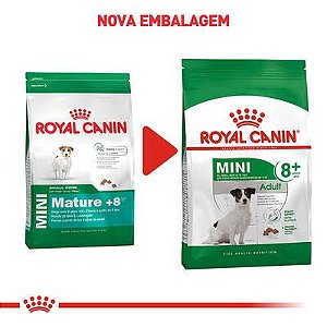 Ração Royal Canin para Cães Adultos Raças Pequenas Mini Adult +8