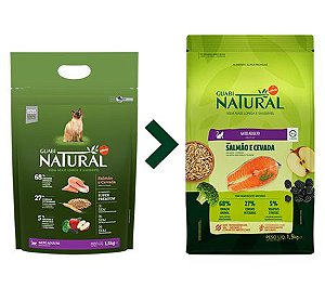 Ração Guabi Natural para Gatos Adultos Sabor Salmão e Cevada