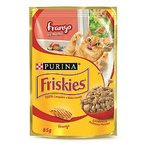 Friskies Sachê Gatos Adultos Frango Ao Molho 85g