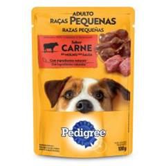 Pedigree Sachê Câes Adultos Raças Pequenas Carne ao Molho 100g