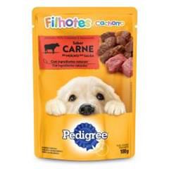 Pedigree Sachê Câes Filhotes Carne ao Molho 100g