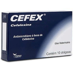 Cefex Cefalexina com 10 Drageas