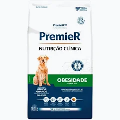 Ração Premier Nutrição Clínica para Cães Médio e Grande Porte Obesidade 10,1kg
