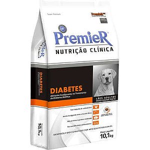 Ração Premier Nutrição Clínica para Cães  Médio e Grande Portes Diabetes 10,1kg