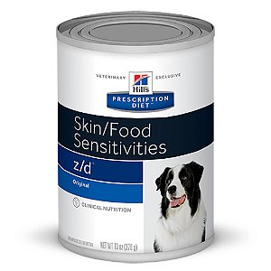 Ração Hill's Prescription Diet Lata z/d para Cães Adultos - Alergia Alimentares e da Pele 370g