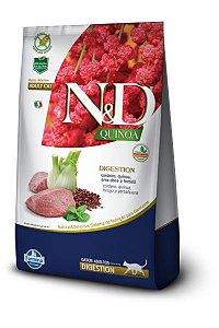 Ração ND N&D Quinoa Grain Free para Gatos Digestion Adultos Cordeiro