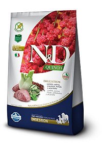 Ração ND N&D Quinoa Grain Free para Cães Digestion Adultos de Todas as Raças Cordeiro