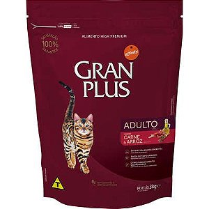 Ração Affnity Gran Plus para Gatos Adultos Sabor Carne e Arroz