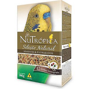 Ração Nutrópica Seleção Natural Sementes e Extrusados para Periquito 300g