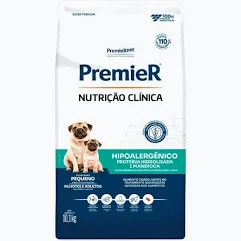 Ração Premier Nutrição Clínica para Cães Raças Pequenas Hipoalergênica Proteina Hidrolizada e Mandioca