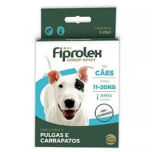 Antipulgas e Carrapatos Fiprolex para Cães de 11kg a 20kg  1Un