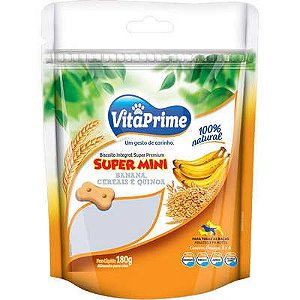 Vitaprime Biscoito Super Mini Banana e Quinoa 180g