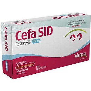 Antimicrobiano Vansil Cefa SID Cefadroxila para Cães e Gatos