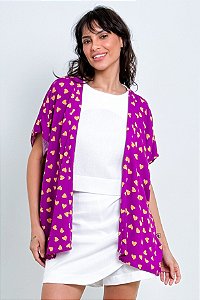 Kimono Amplo Corações