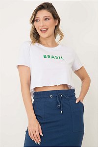 Cropped T-shirt Brasil
