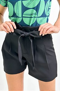 Short Alfaiataria Amarração Frontal
