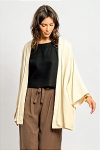Kimono Liso Viscose Manga Ampla 2/4