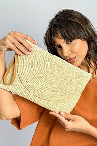 Bolsa Clutch Trançada Color