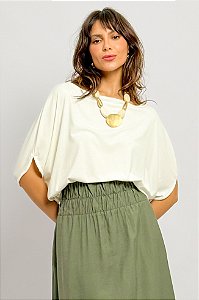 Blusa Básica Ampla Manga Morcego