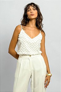 Regata Franjas Decote V Alcinha