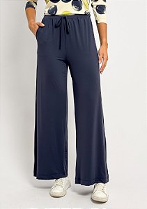 Calça Pantalona Fluity Cós Elástico Amarração