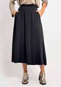Saia Midi Fluity Lisa Cós Elástico