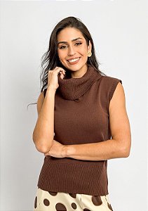 Regata Tricô Gola Alta