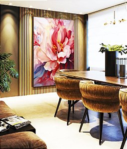 Quadro Vertical Flores Lindas Rosas Vermelhas Natureza Canvas Moldura