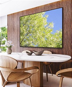 Quadro Horizontal Árvore Acácia-Branca Céu Azul Natureza Canvas Moldura