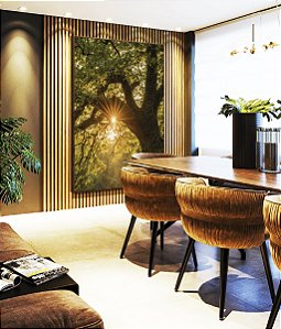 Quadro Vertical Árvore Luzes do Sol Floresta Paisagem Canvas Moldura