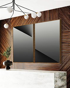 Duo de Quadros Abstrato Degradê Cinza Chumbo Prata Efeito Profundidade Canvas Moldura